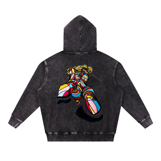 Girl A Gun Snow Wash Hoodie