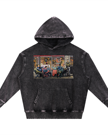 satriales,hoodie,distressed