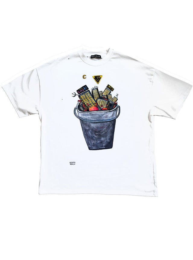Crabs in a Bucket Painted Tee 1-of-1