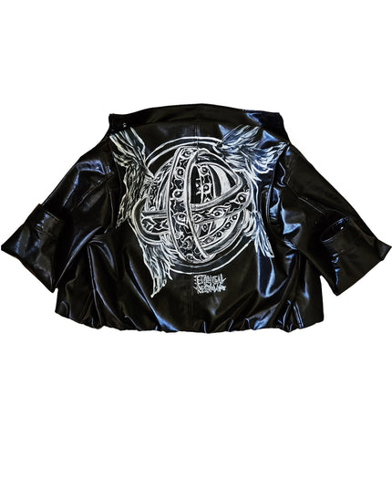 Ophanim Faux Leather Jacket