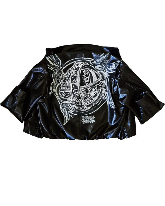 Ophanim Faux Leather Jacket